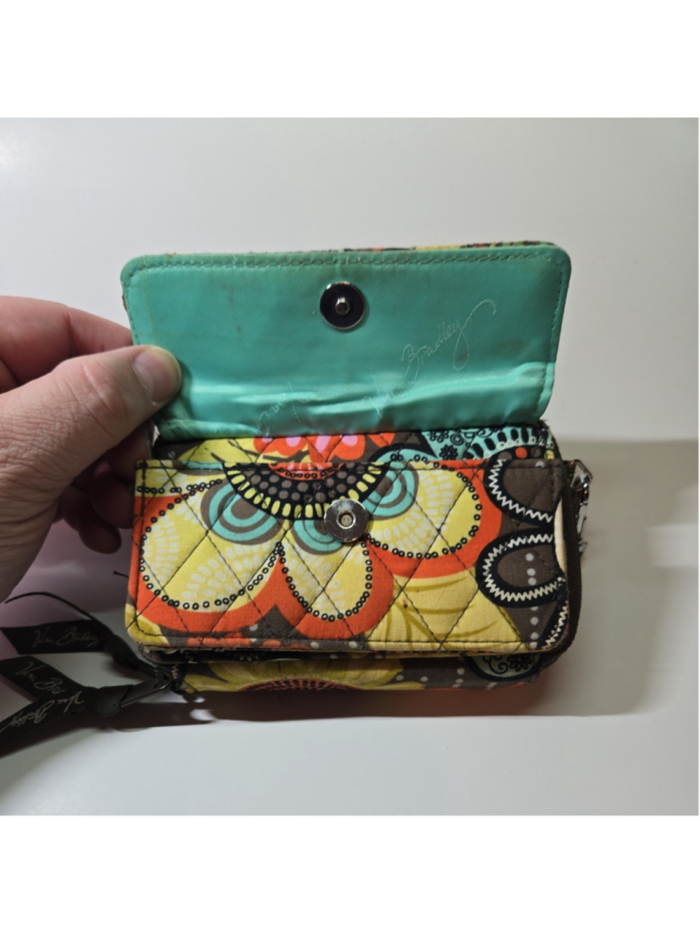 Vera Bradley Flower Shower Crossbody / Wristlet Wallet All in One NWT - Picture 2 of 13